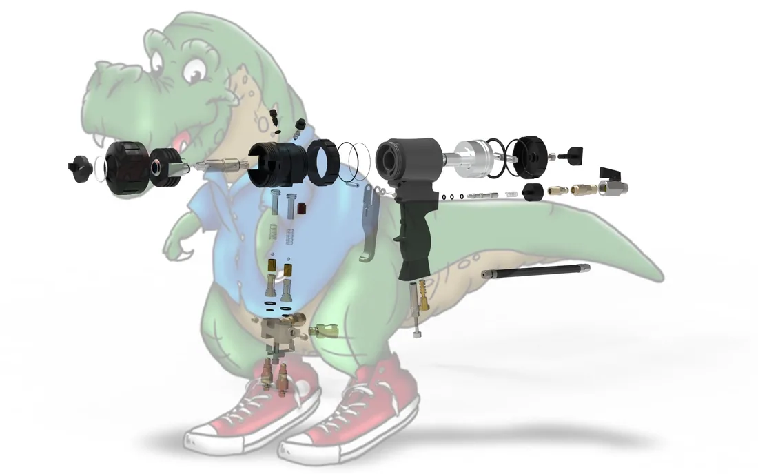 PC gun parts, angle 7 of 12