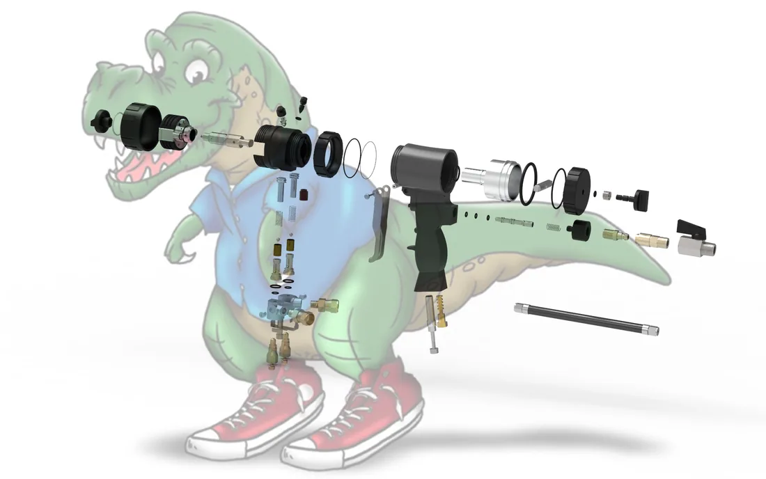 PC gun parts, angle 9 of 12