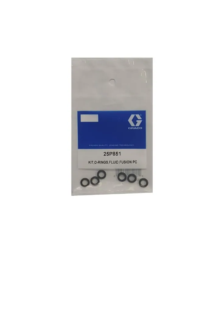 Graco PC Cartridge Fluid Oring Kit 6PK - 25P851